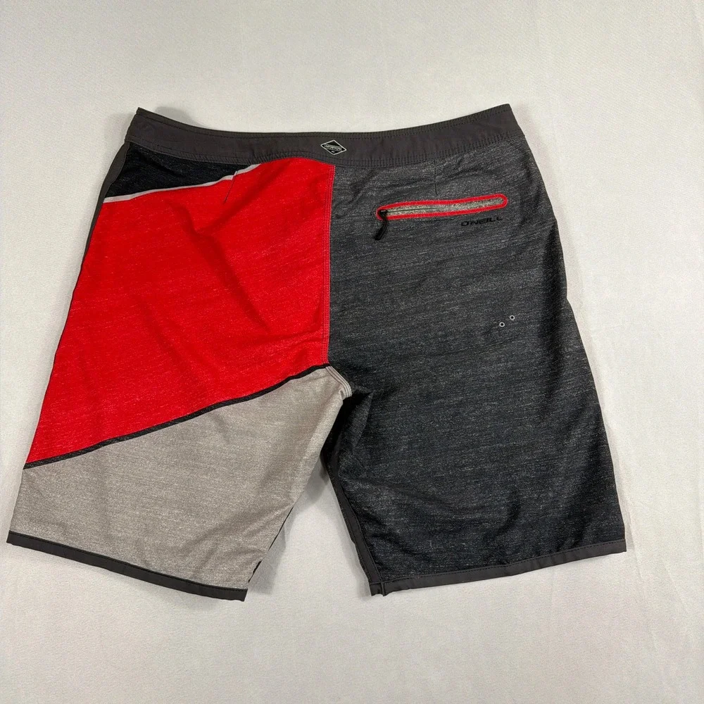 O'Neill Boardshorts‎ Hyperfreak Stretch Colorblock Swim Trunks Men Size 36